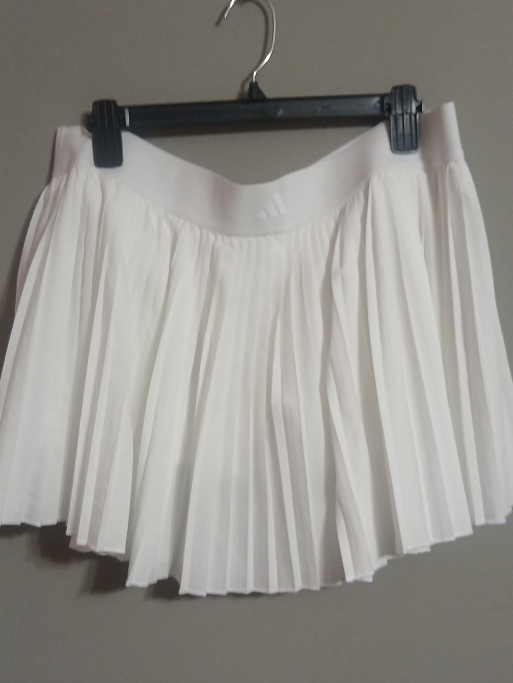 adidas White Pleated Athletic Skort